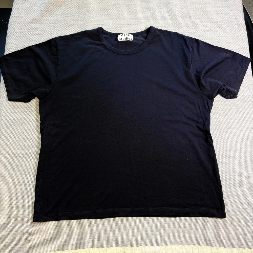 Acne Studios, Niagara T-Shirt, Large, Black, Crew Neck Cotton Tee, MSRP $150